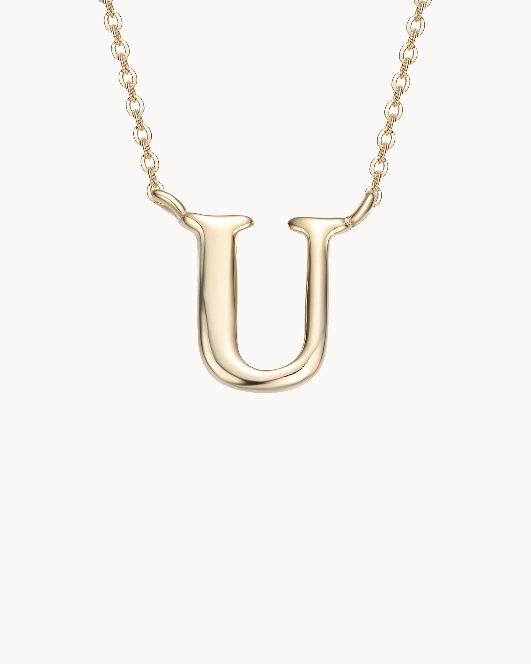 Necklace Letter U | The Gray Box