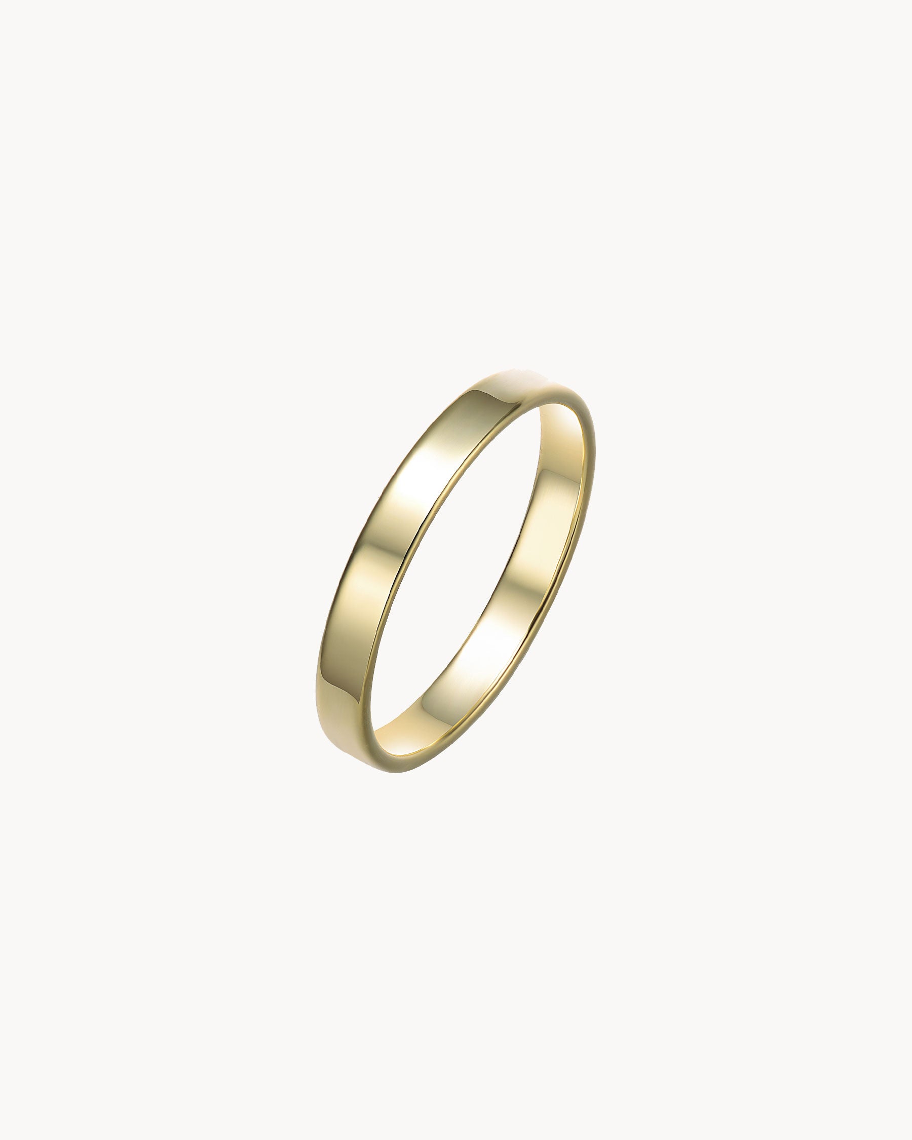 Wedding Flat Band Ring 3.5mm | The Gray Box