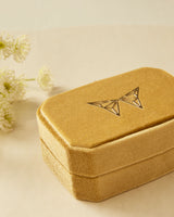 Velvet Mustard Jewelry Box 