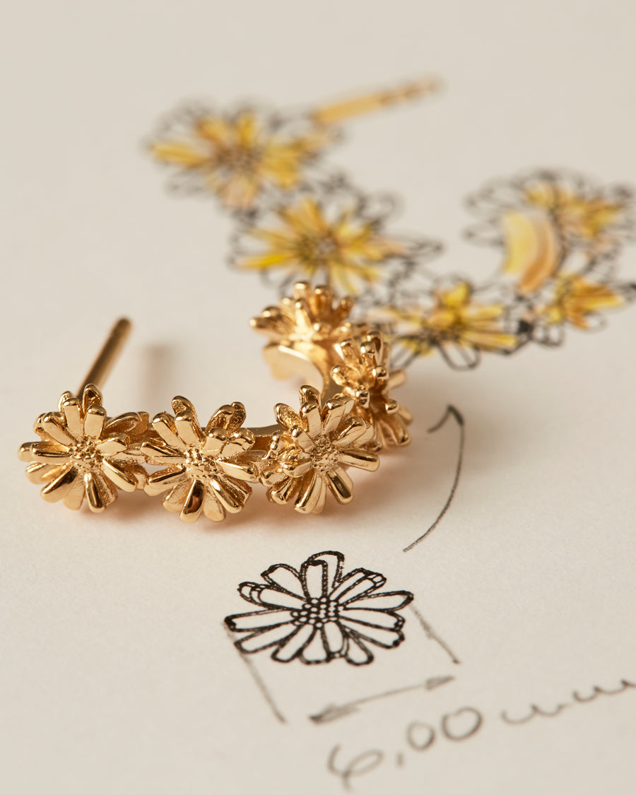 Pendientes Half Margarita Pareja