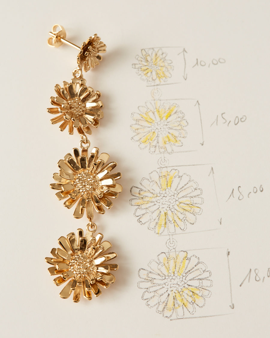Pendientes Largos Margarita Pareja