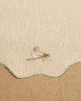 Hand Embroidered Dragonfly Placemat