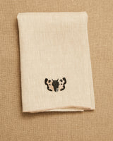 Marble Butterfly Hand Embroidered Napkin | The Gray Box