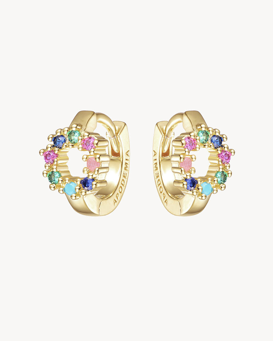 Pendientes Aro Thin Multicolor Pareja