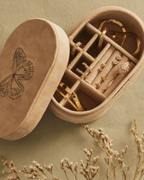Velvet Almond Jewelry Box 