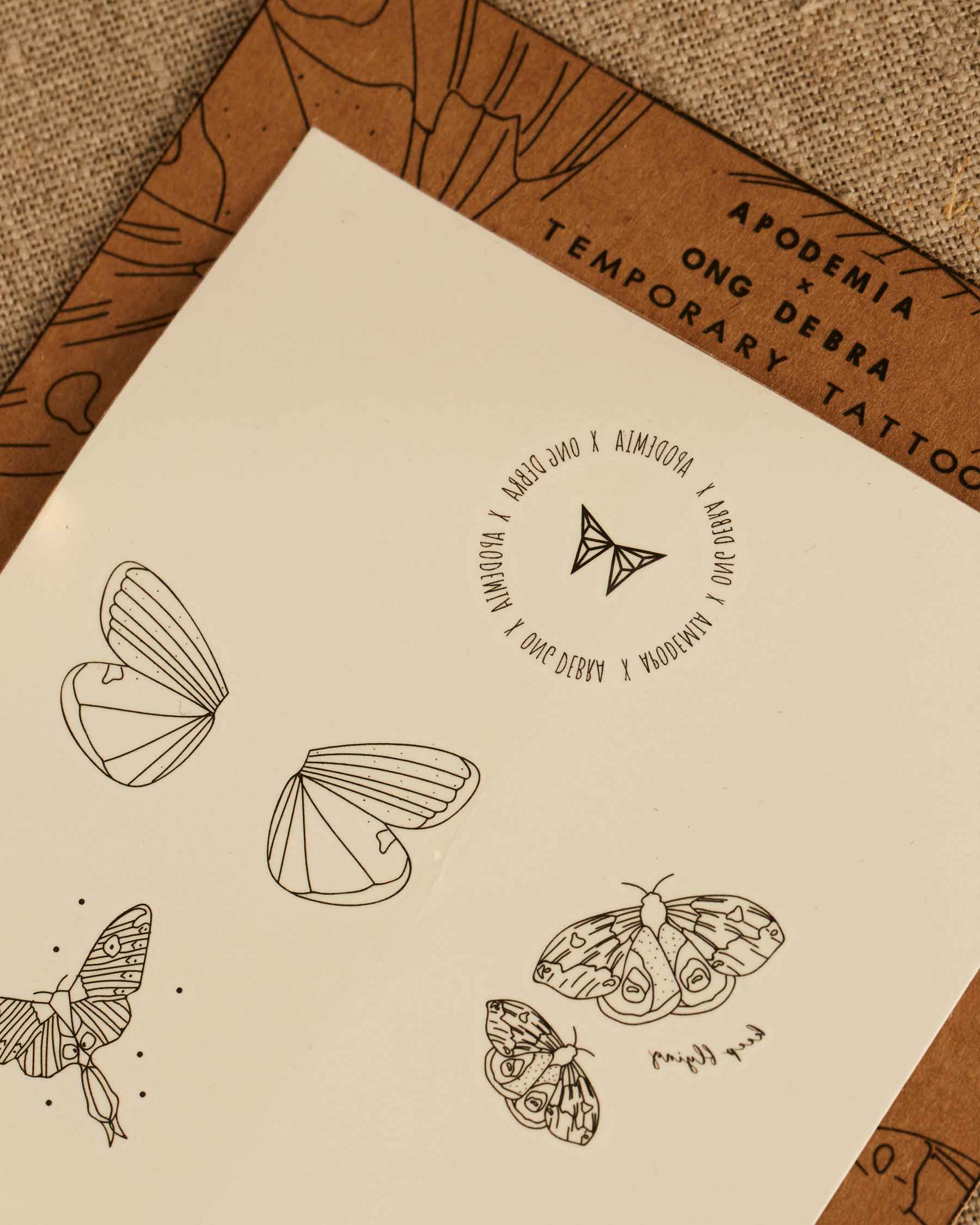 Pack Tattoos Mariposa | Colaboración Ong Debra | Edición Limitada
