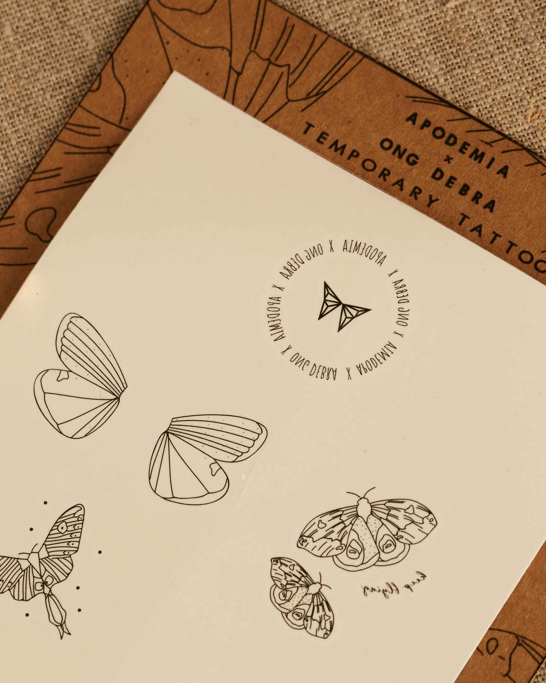 Pack tatuajes Mariposa | Colaboración Ong Debra | Edición Limitada