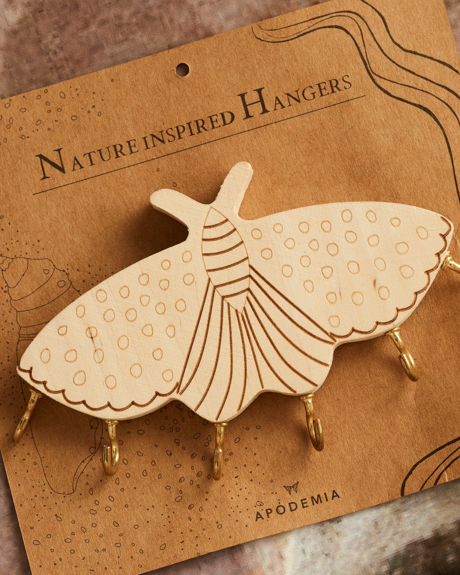 Butterfly-shaped wooden jewelry box