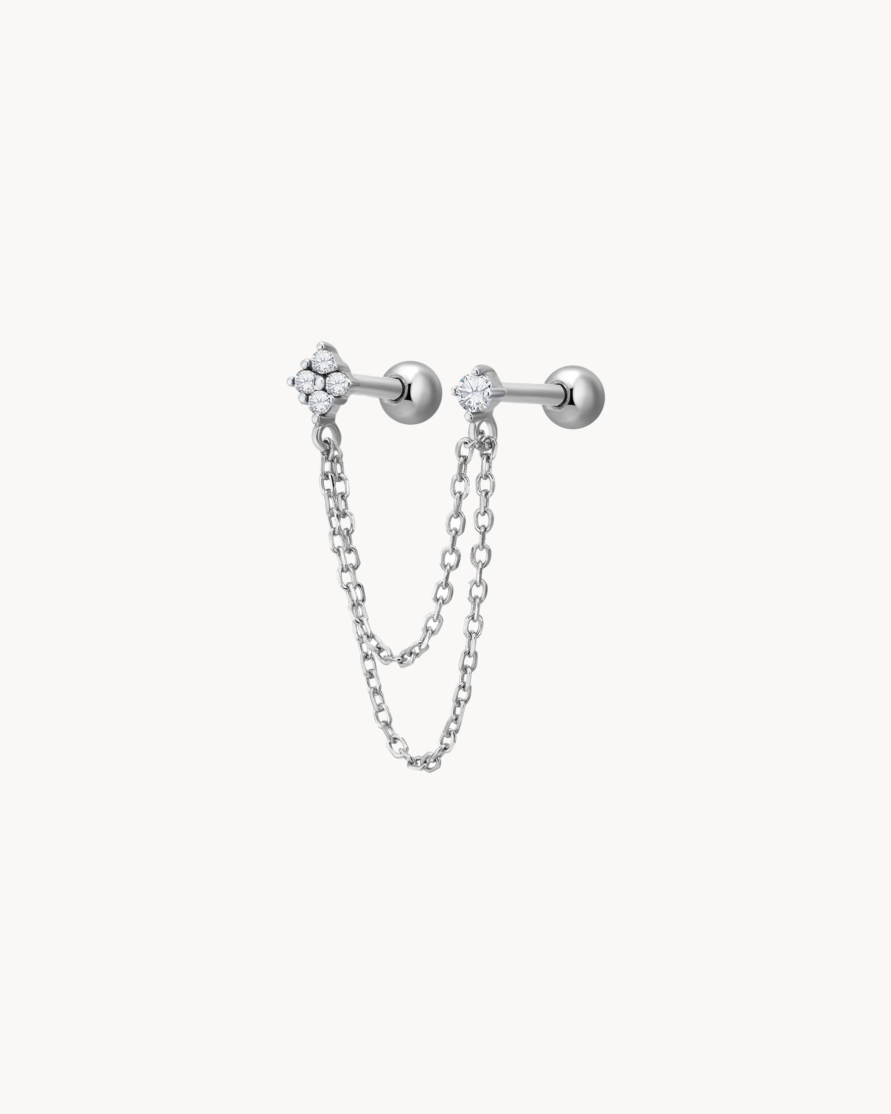 Forever Chain Earring | 925 Silver |