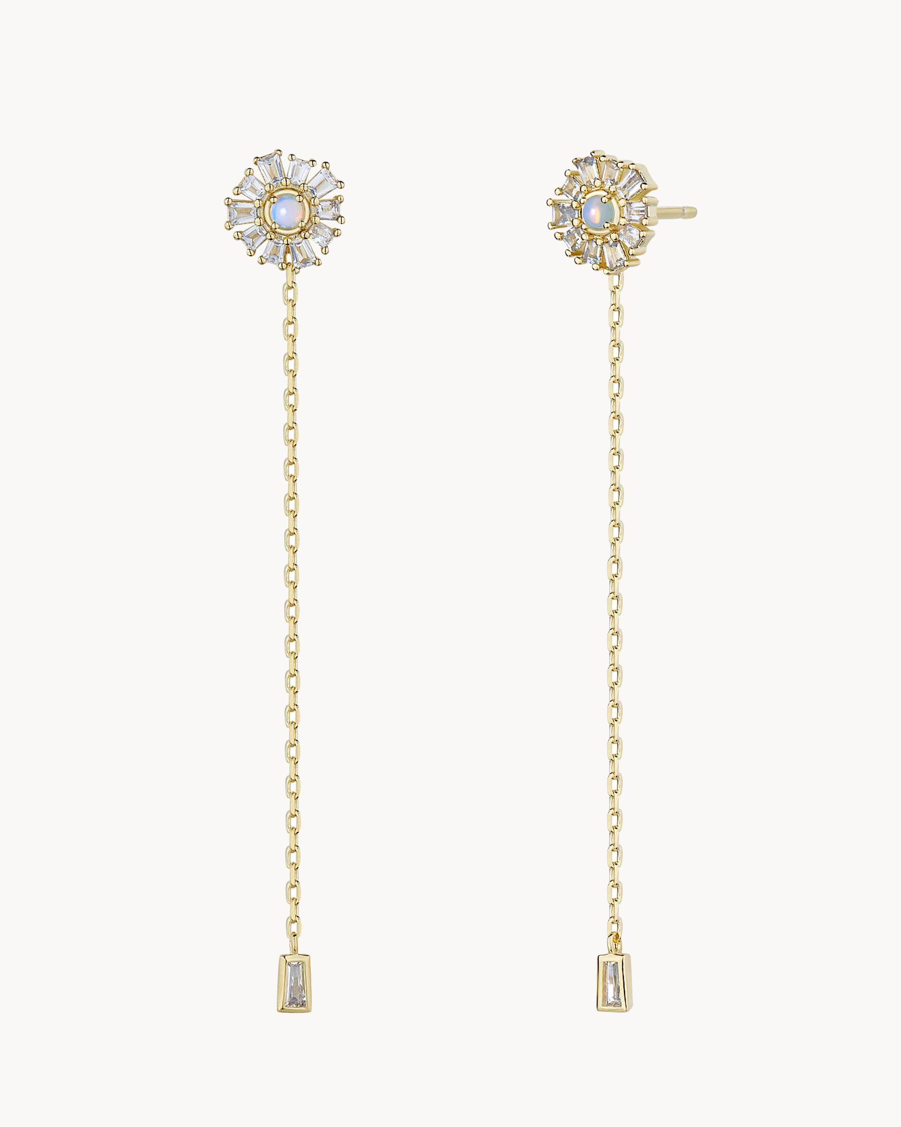 Pendientes Largos Moon Pareja