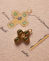Rounded Cross Charm