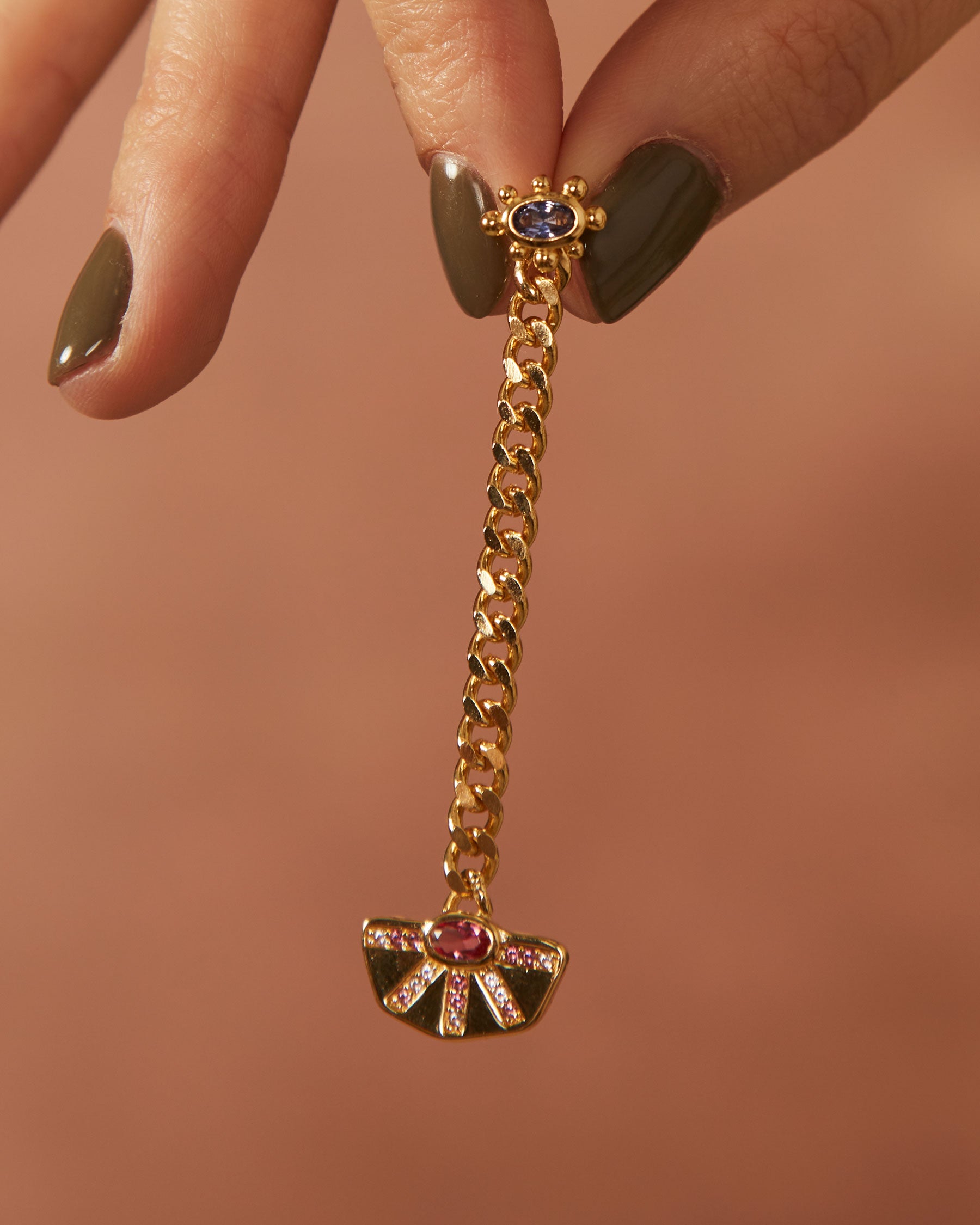 Pendientes largos Nefertiti Pareja